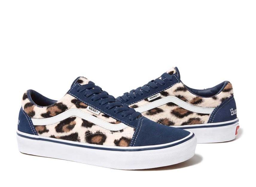 Supreme Vans Leopard Old Skool "Navy" 29cm SUP-VANS-23FW-OS-NV_画像1