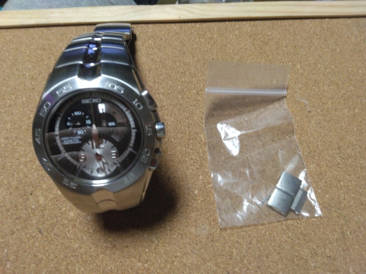 SEIKO セイコー ARCTURA アークチュラ KINETIC キネティック クロノグラフ 7L22-0AJ0 中古品の画像2