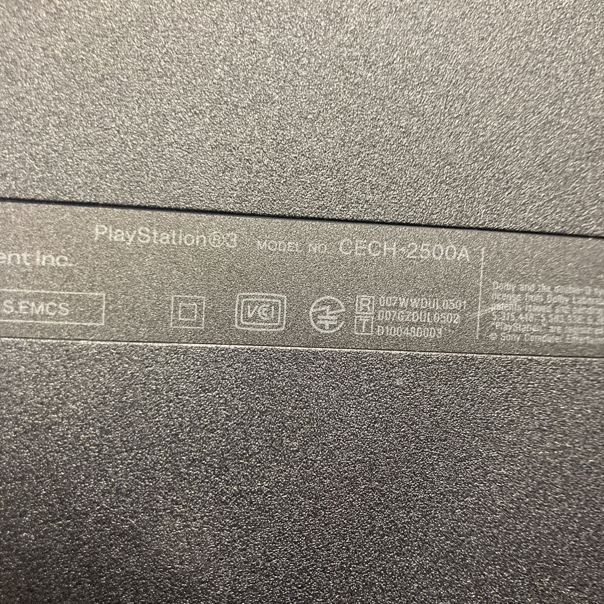 。SONY PlayStation3 CECH-2500A ブラック コントローラー、ケーブル付き_画像8