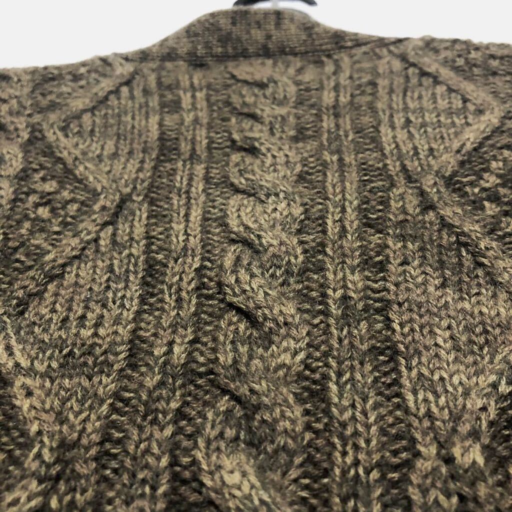  super-beauty goods McGREGOR Mac rega- wool knitted cardigan men's L size 80s? Vintage 