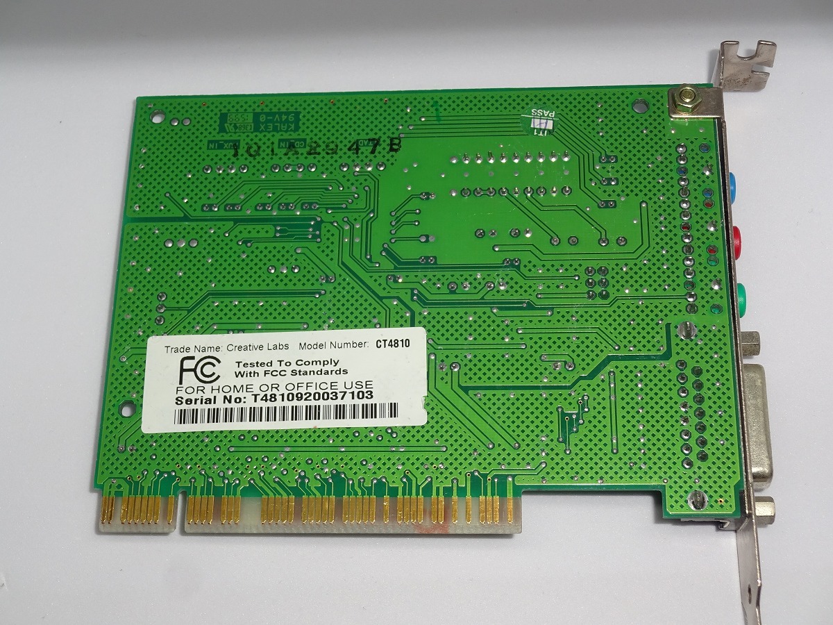 Creative サウンドカード Sound Blaster VIBRA128 （CT4810） PCI接続 中古動作品の画像3