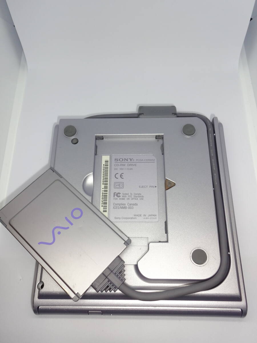 SONY attached outside CDRW Drive PCGA-CDRW52 PC card connection VAIO used operation goods 