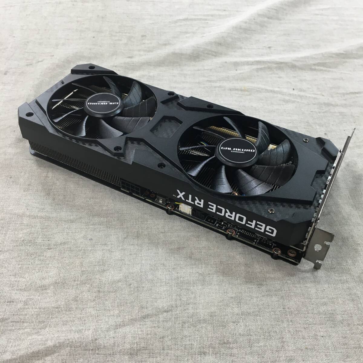 現状品 玄人志向 NVIDIA GeForce RTX3060 搭載 グラフィックボード GDDR6 12GB GALAKURO GAMINGシリーズ GG-RTX3060-E12GB/OC/DF_画像2