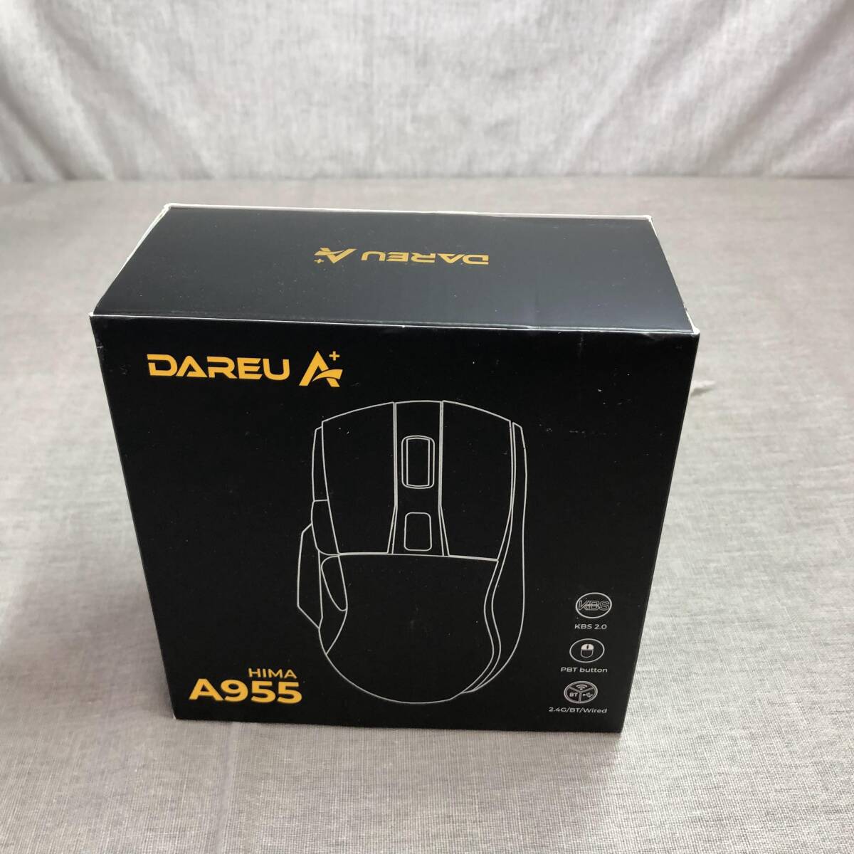DAREU ゲーミングマウス ワイヤレス A955 RGB 無線2.4G/Bluetooth/有線USB接続可能 充電スタンド付き の画像1