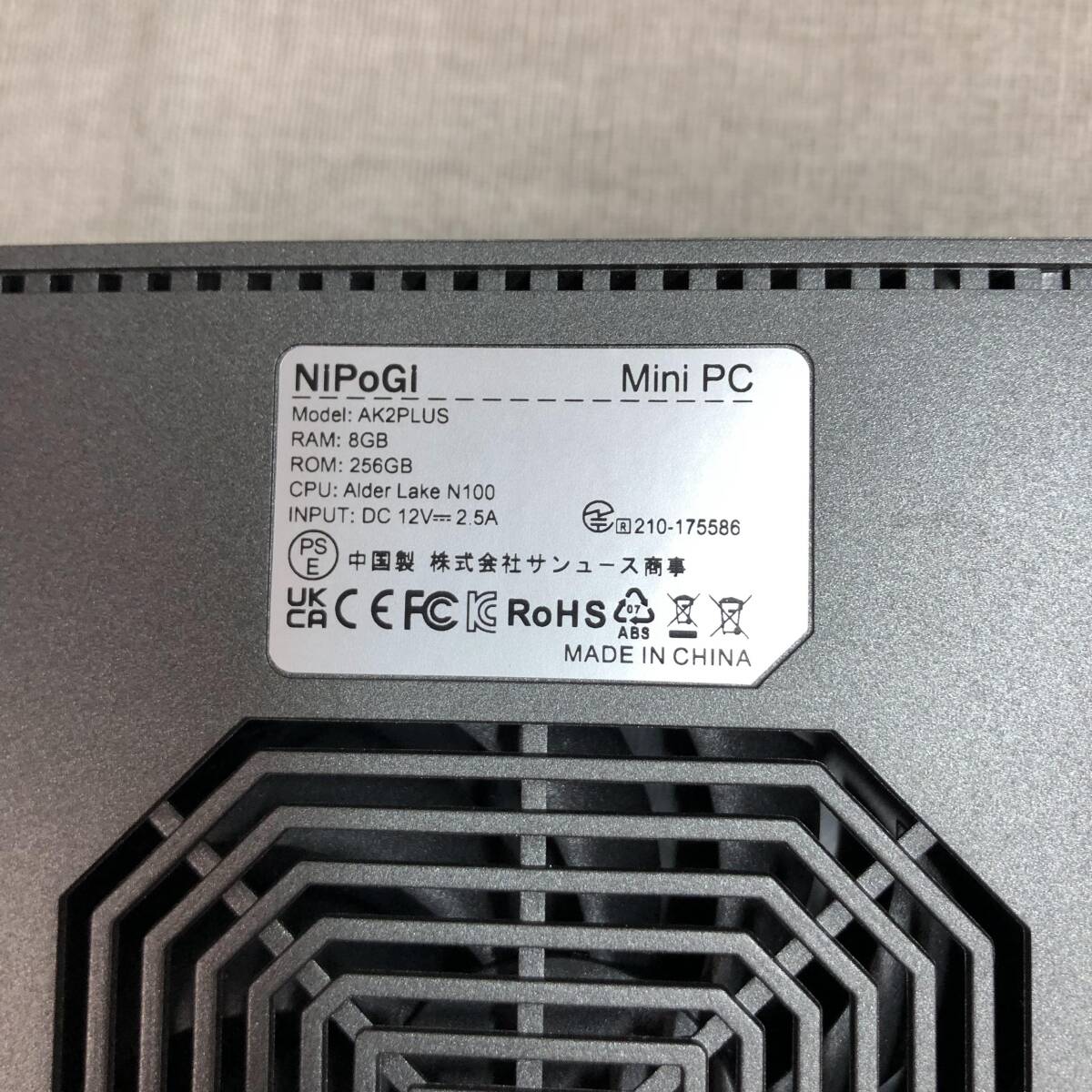 NiPoGi AK2PLUS ミニpc n100 8GB/256GB Windows 11 Homeの画像9