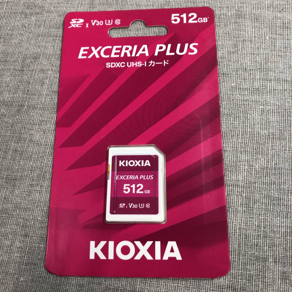 未開封　KIOXIA(キオクシア) 旧東芝メモリ SDカード 512GB UHS-I U3 V30 Class10 SDXC 最大読出速度100MB/s 日本製 KLNPA512G_画像2