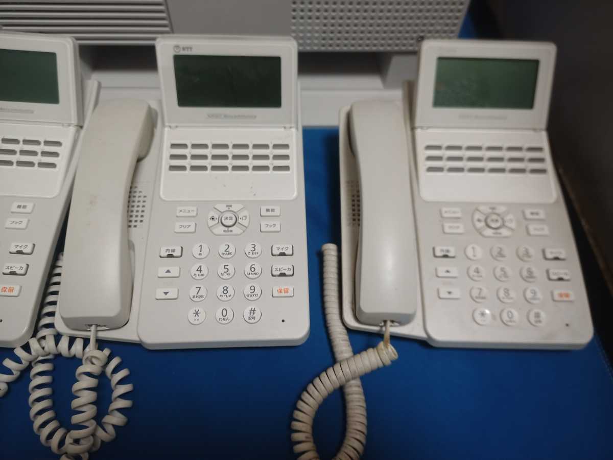 [1 week with guarantee ] manufacture 2017 year NTT. equipment αN1/N1M-ME/NXSM-4BRU the first period . ending /A1-(18)STEL-(2)/ standard telephone machine 3 pcs. set / receipt issue possible /