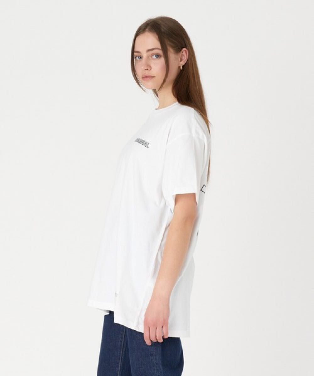 Levi's/リーバイス グラフィック スポーツ ロゴTシャツ BRIGHT WHITE ビックシルエット ホワイト S