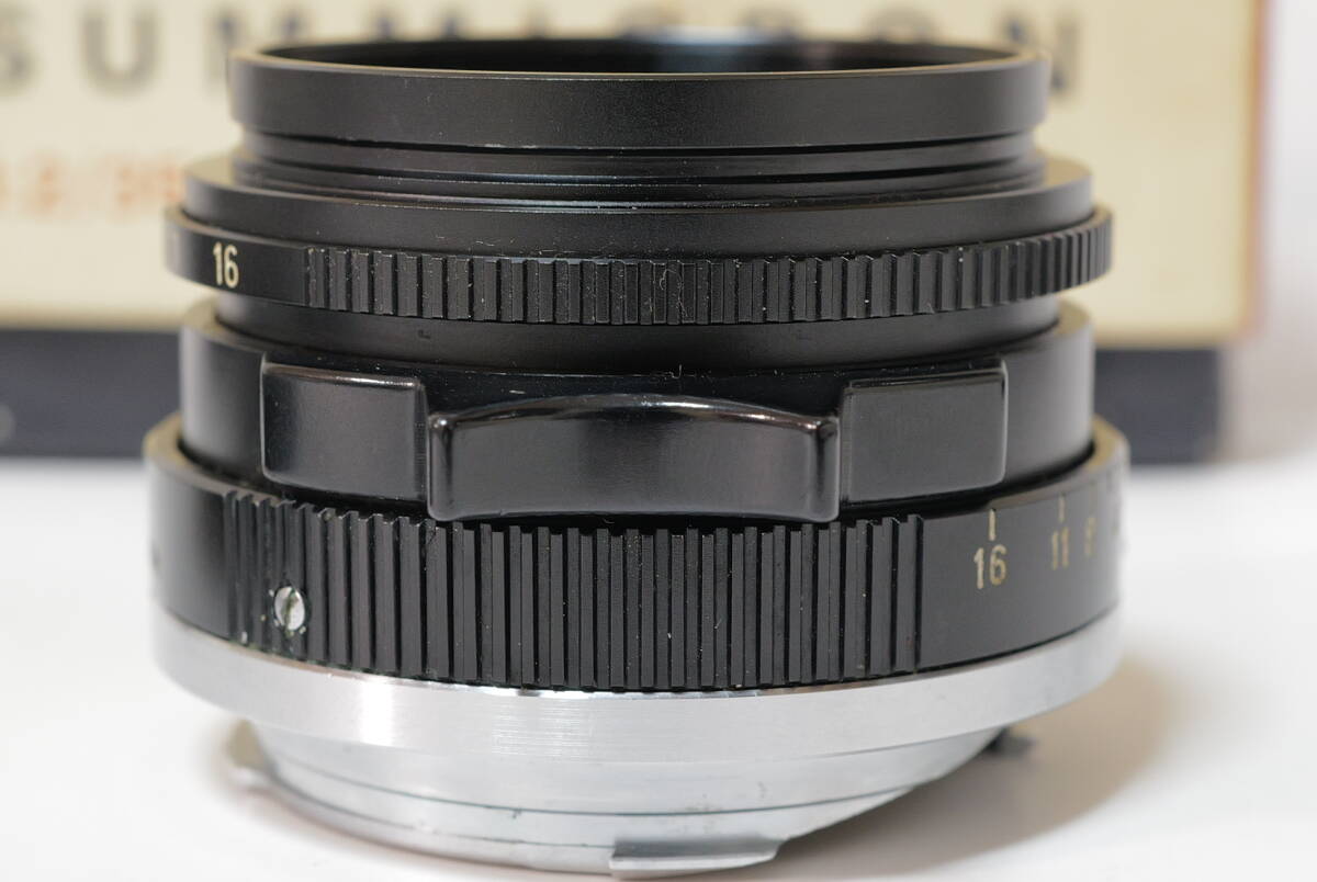 6枚玉 Leica summicron 1:2/35 箱と保証書付き カナダ 261XXXX番台 ライカ ズミクロン M 35mm f2.0 Leitz Canada _画像3