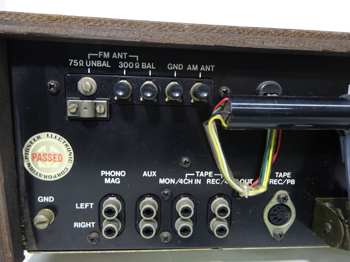 京都10★ PIONEER SX-414 STEREO RECEIVER レシーバー オーディオ機器 通電確認済み 現状品の画像7