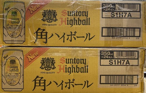 100 O28-16 1円～訳あり サントリー 角ハイボール Alc.7％ 350ml×24缶入り 2ケース 合計48缶 同梱不可・まとめて取引不可_画像4