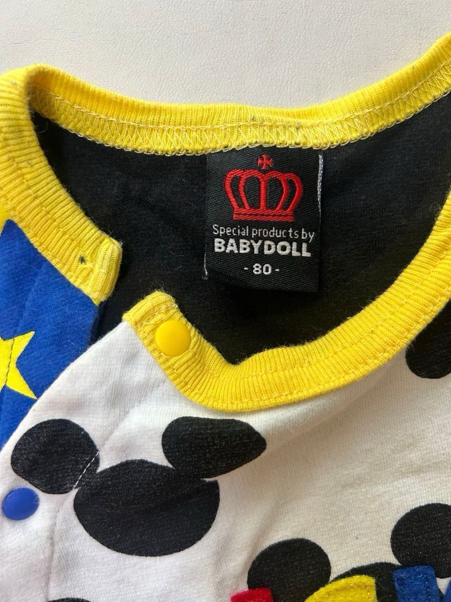 最終値下げ　ベビードール　BABYDOLL ロンパース　子供服　キッズ　ミッキーマウス　80センチ　男女兼用