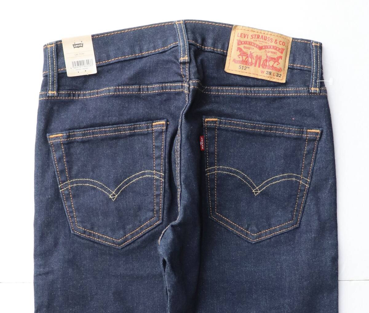 新品 リーバイス 28833-0025 W28 L32 512 スリムテーパー インディゴ・リンス/濃紺 ストレッチデニム LEVIS ☆_画像5