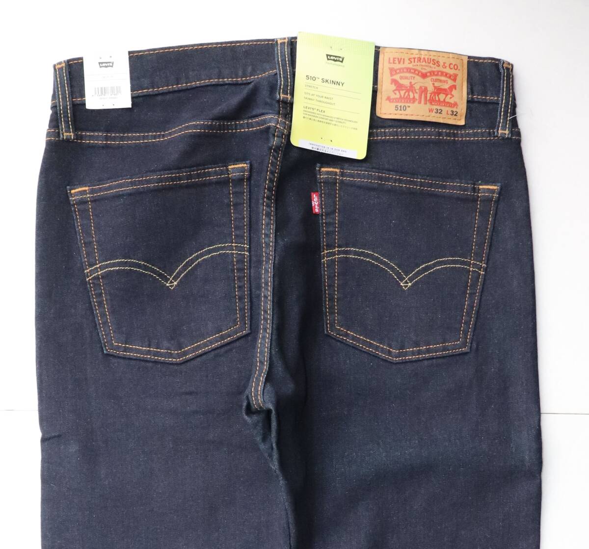 新品 リーバイス 05510-0692 W28 L32 510 スキニー インディゴ リンス 濃紺 ストレッチデニム LEVIS_画像5