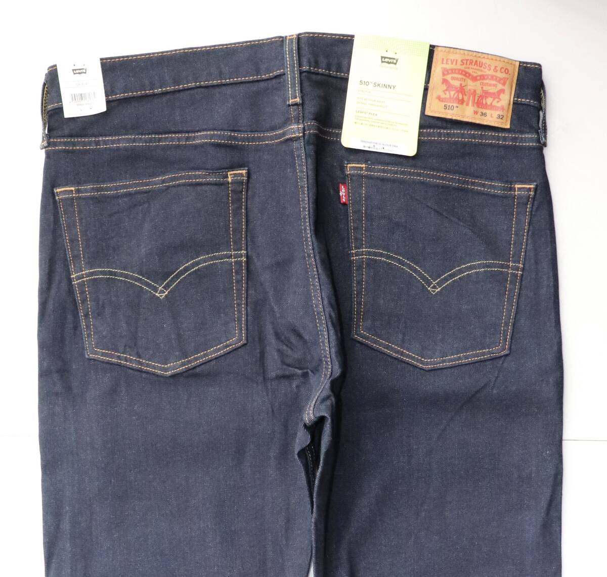 新品 リーバイス 05510-0692 W36 L32 510 スキニー インディゴ リンス 濃紺 ストレッチデニム LEVIS_画像5