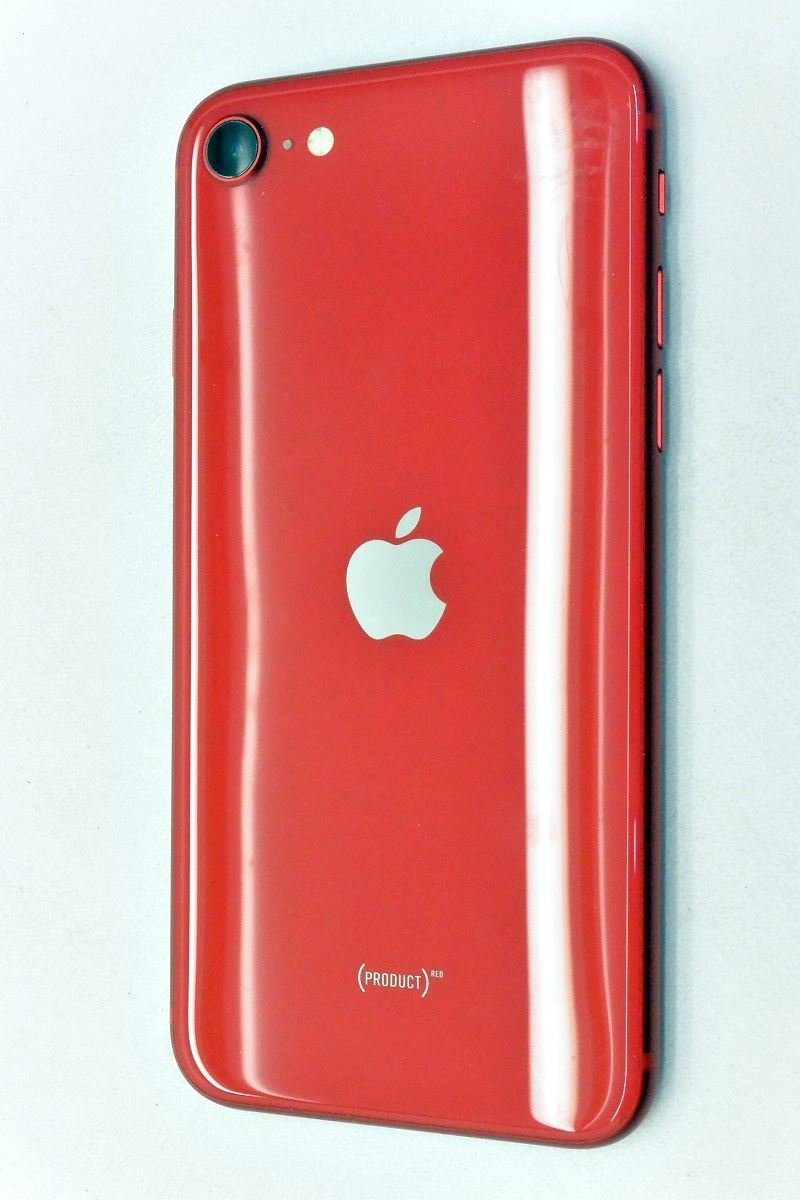 [ジャンク] au SIMロック解除済 Apple iPhoneSE(第2世代) 64GB (PRODUCT)RED MX9U2J/A[バッテリー不良][9573]_画像2