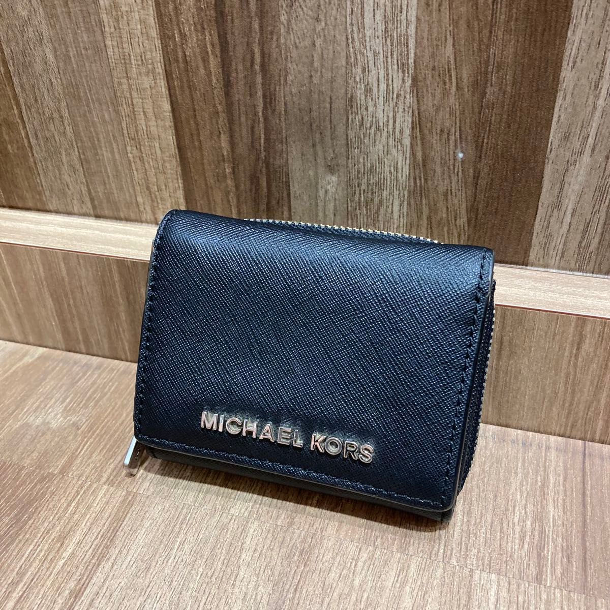 MICHAEL KORS マイケルコース 財布 三つ折り財布 ブランド おしゃれ 小物 コンパクトウォレット ブラック レディース