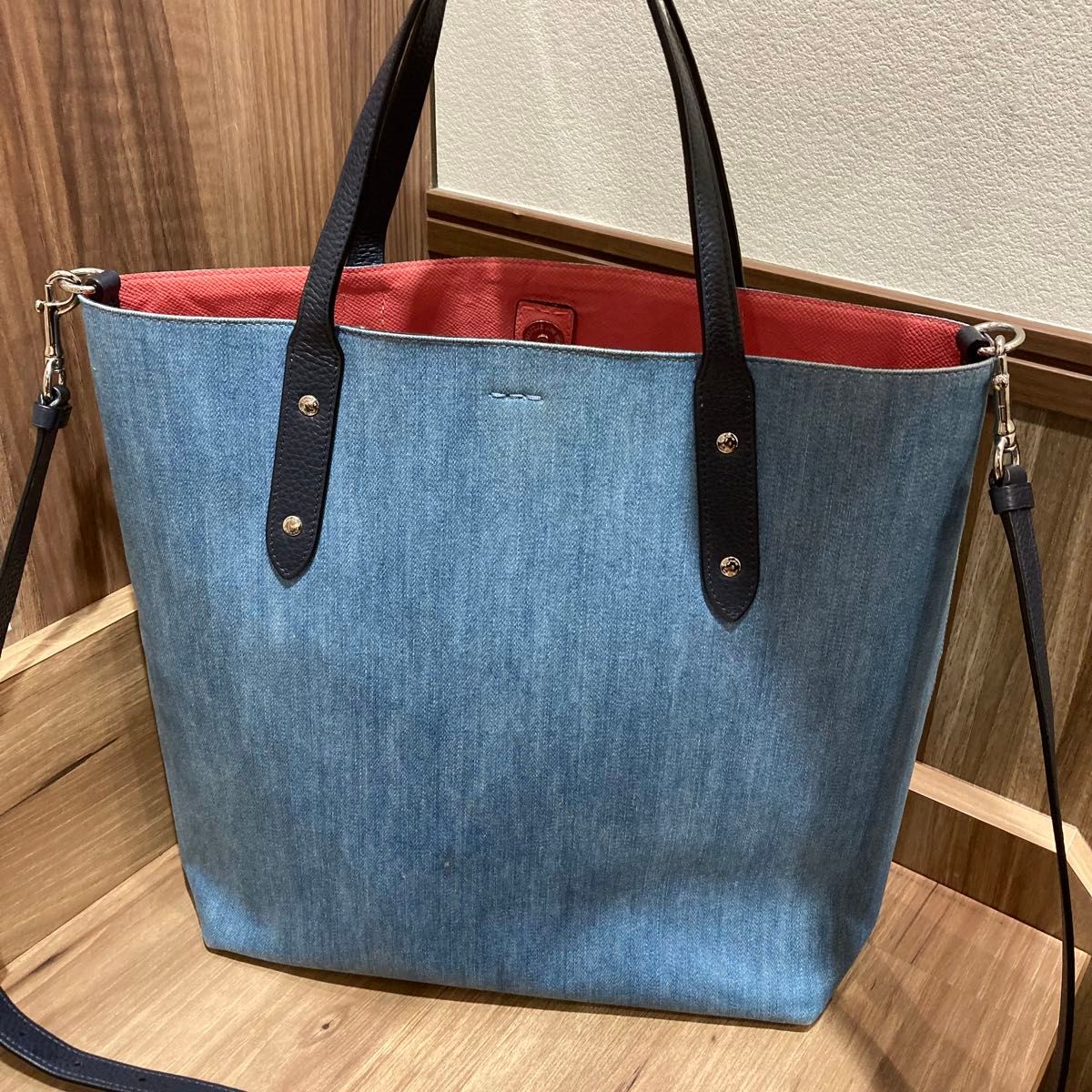 COACH コーチ 2way デニム トートバッグ ショルダーバッグ ショルダーバッグ レディース ファッション ブランド 希少