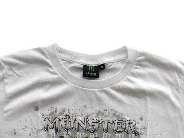 【Triple_nine】モンスターエナジー柄Tシャツ(Monster Energy)(Type-D)(ホワイト)／サイズＭ(tnth0010m)_画像3