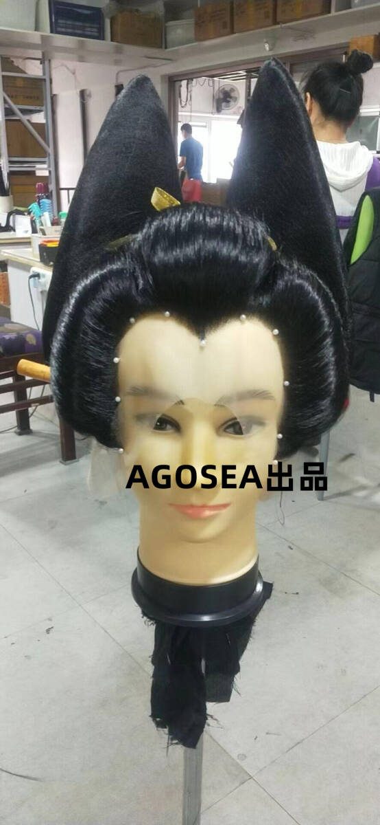 即納! 実物撮影 日本髪 花魁(おいらん)かつら ・ 立兵庫(たて 即納! 実物撮影 日本髪 花魁(おいらん)かつら ・ 立兵庫(たて