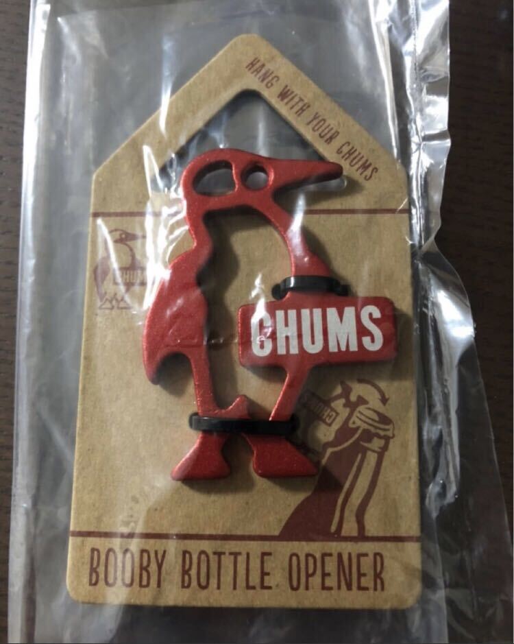 新品 CHUMS Booby チャムス キーホルダー 栓抜き 赤の画像4