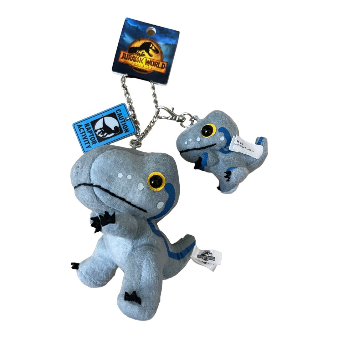 H9-679RZZ 未使用 ジュラシックワールド JURASSIC WORLD ぬいぐるみ キーチェーン マスコットキーチェーン アクリル ２種セット USJ_画像1