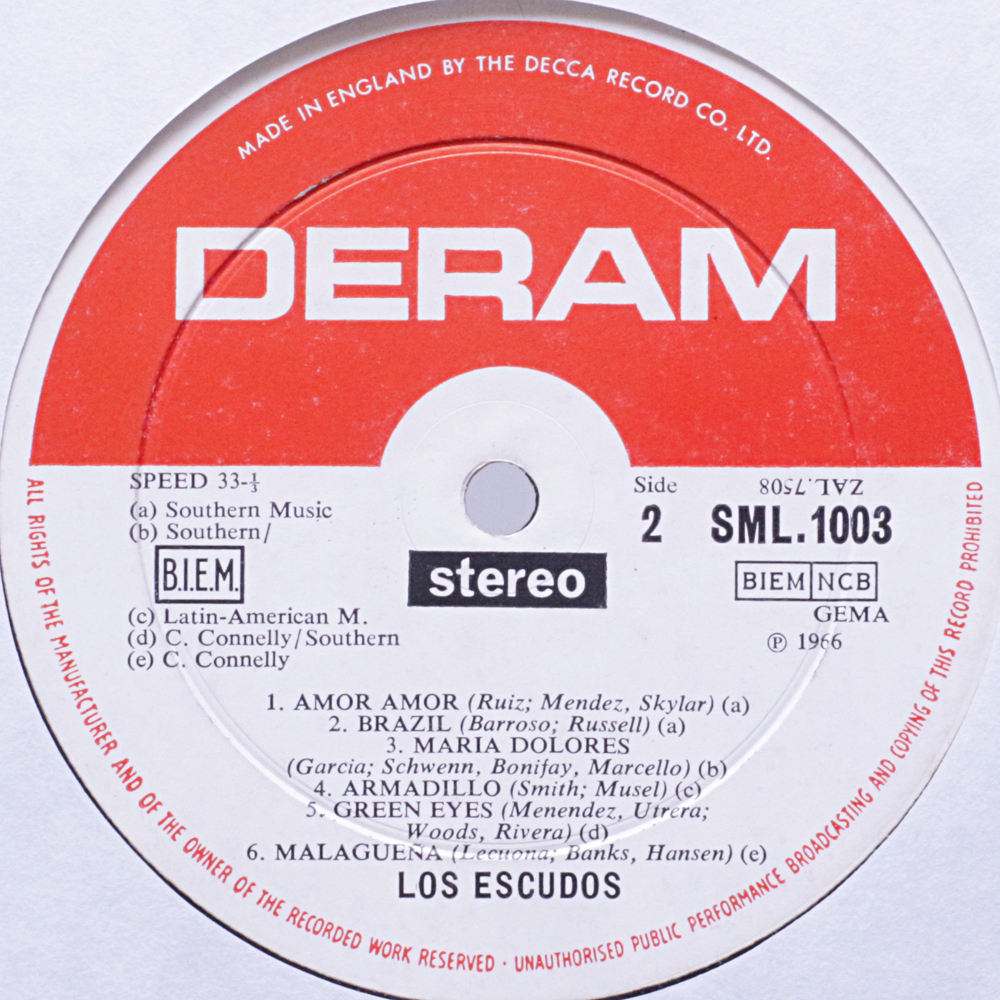 UK　Las Escudos / NEW LOOK AT LATIN　SML1003 '66　オリジナル盤　softrockっぽい曲もありました_画像4