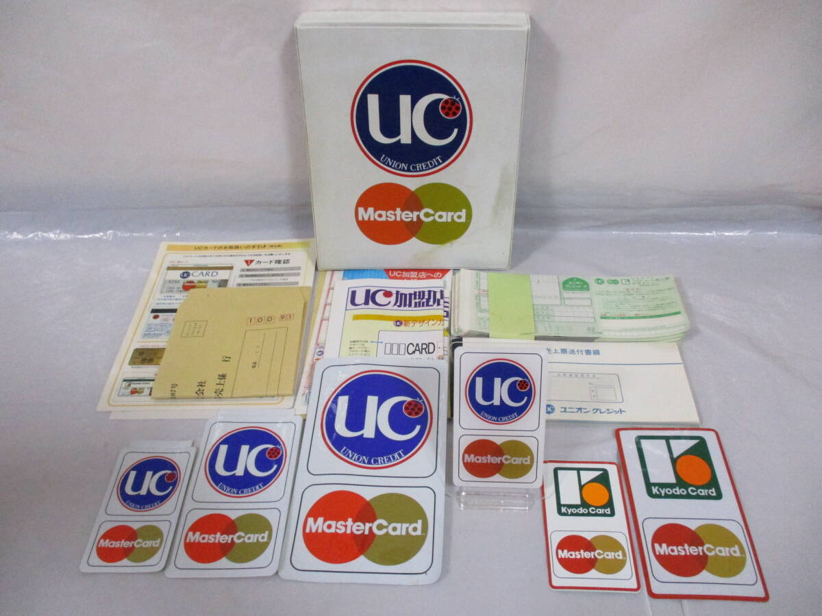 UCカード ノベルティ ステッカー アクリルディスプレイ ユニオンカード マスターカード 協同カード KYODO UNION CARD