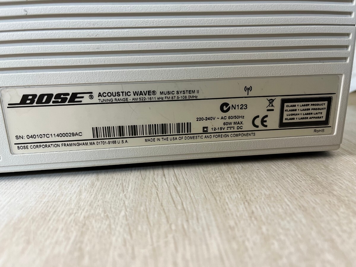 【①】 BOSE ボーズ Acoustic Wave Music system Ⅱの画像4