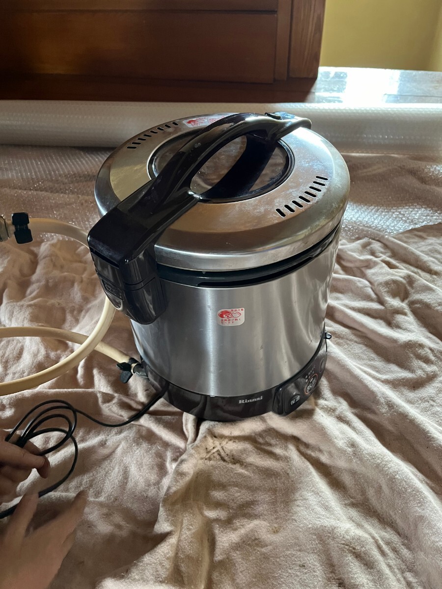 【D3】Rinnai ガス炊飯器 こがまる RR-100VM(DB) 2〜10合 ガスホース付き
