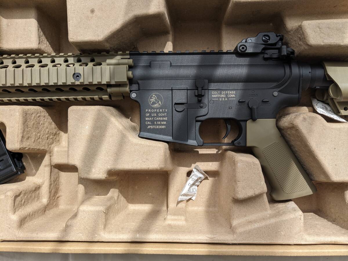 [SK05-p87] セミフルOK! 美品！S&T Mk18 Mod.1 スポーツライン G3電動ガン DE コルト サプレッサーおまけの画像3