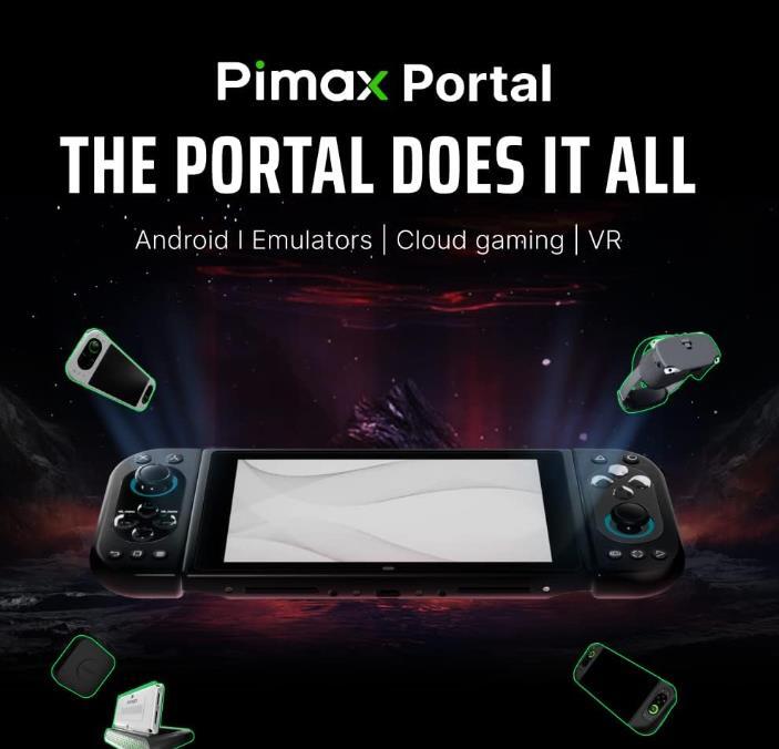 Pimax Portal portable game machine 5.5 -inch QLED 4K screen Android body retro game k loud game 8GB RAM+256GB ROM