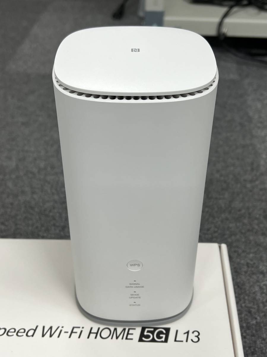 美品 Speed Wi-Fi HOME 5G L13 ホワイト ZTR02SWU 2023年10月製造 判定〇　_画像3