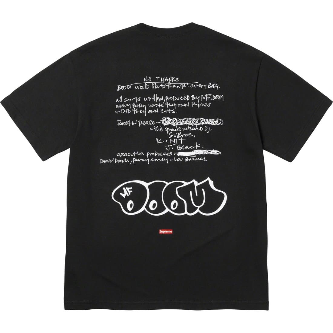 【送料無料】 XXLサイズ Supreme MF Doom Tee Black XXLarge Doomsday 黒 ブラック シュプリーム ボックス ロゴ Tシャツ MF ドゥーム