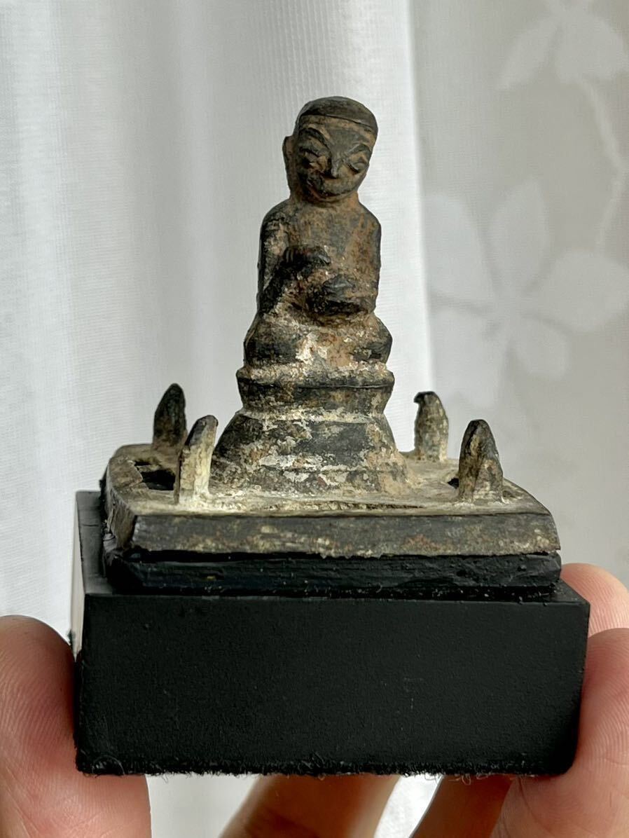【タイ骨董】ミャンマー シャン美術 ウパクット仏 青銅仏像 18〜19世紀