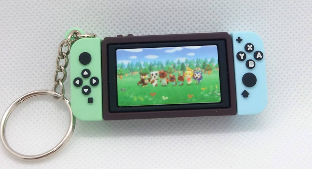 Switch あつまれどうぶつの森 ゲーム機型キーホルダー 4個セット あつ森 コントローラー スイッチ 任天堂 Nintendo ストラップ ジュン 1_画像7