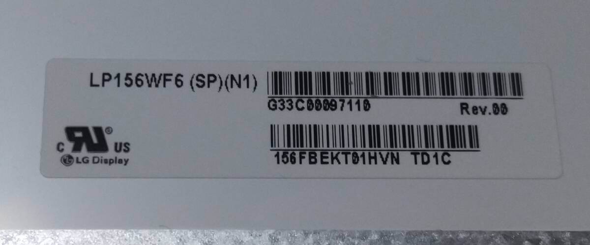 LP156WF6(SP)(H3) LP156WF6 SPH3/LP156WF6(SP)(N1) LP156WF6 SPN1 liquid crystal panel operation goods used lustre equipped gloss equipped g rare 4