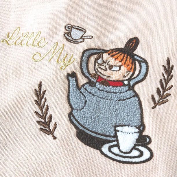 MOOMIN さがら刺繍 トートバッグ ② ピンク系 リトルミイ ムーミン_画像3