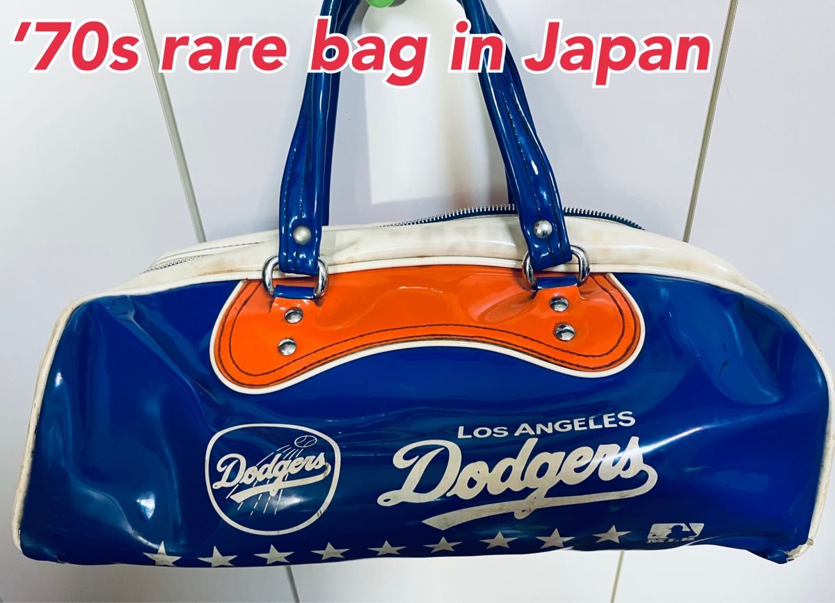 【激レア昭和レトロ】MIZUNO社製MLBドジャース エナメルバッグ
