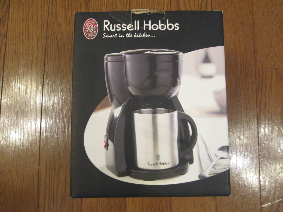ラッセルホブス RUSSELL HOBBSパーソナル・コーヒーメーカー(ダブルステンレスマグ付/ペーパーレスフィルター)　_画像1