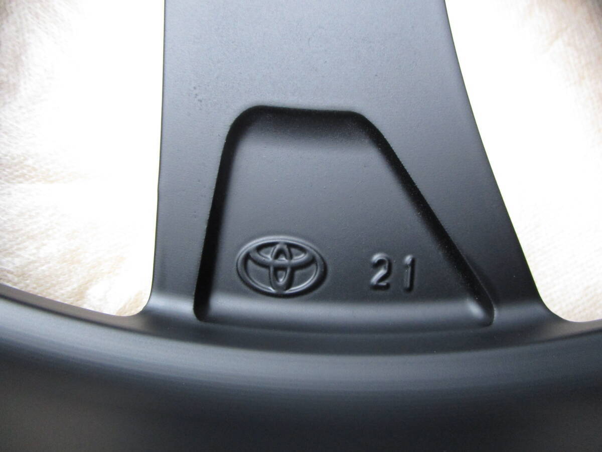 美品 トヨタ クラウン クロスオーバー 純正 21インチ 7.5J +35 PCD114.3 マットブラック塗装品 4本_画像4
