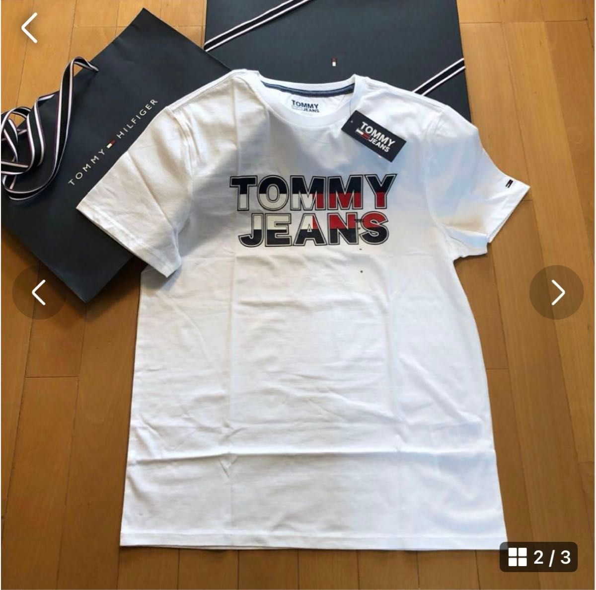 新品　TOMY HILFIGER トミー　ジーンズ　半袖Tシャツ　メンズ　M