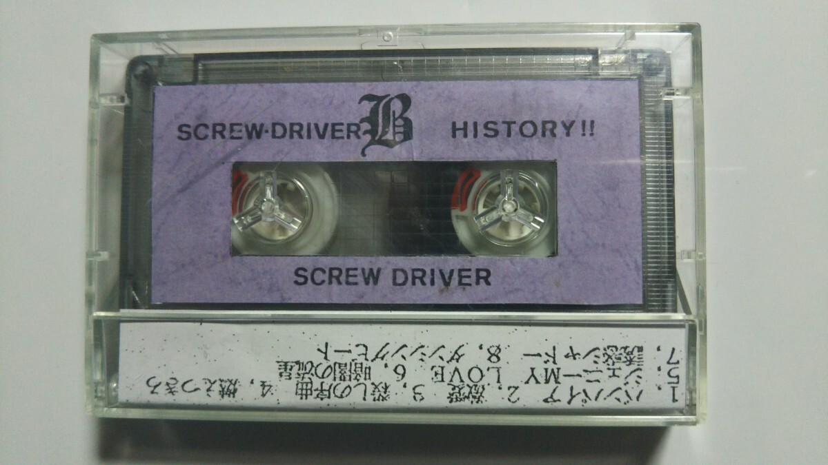 SCREW DRIVER『HISTORY』デモテープ ジャパメタ ハードロック インディーズ_画像2