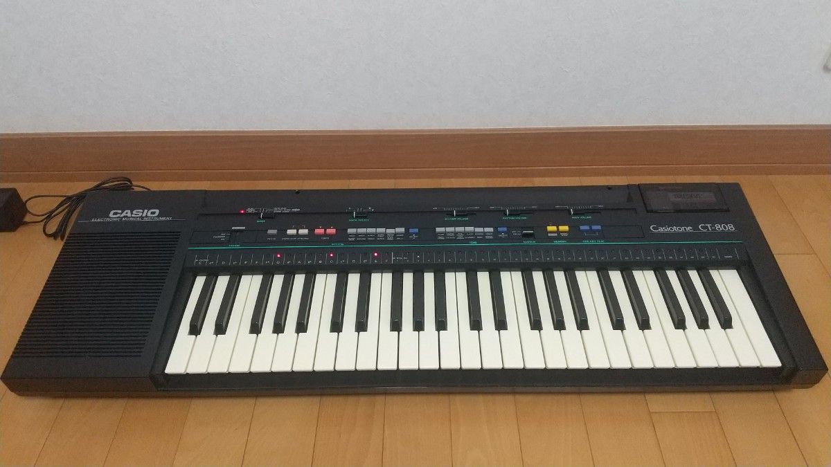 【希少】レア CASIO Casiotone カシオトーン CT-808 電子キーボード 電子ピアノ シンセサイザー  ROM付き