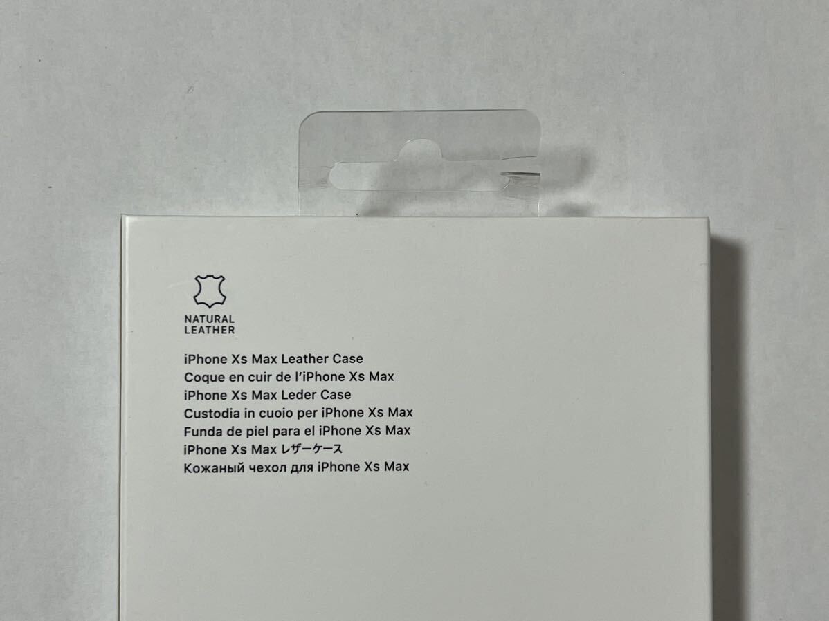 ◆新品◆Apple純正◆iPhone XS Max レザーケース（ミッドナイト）_画像3