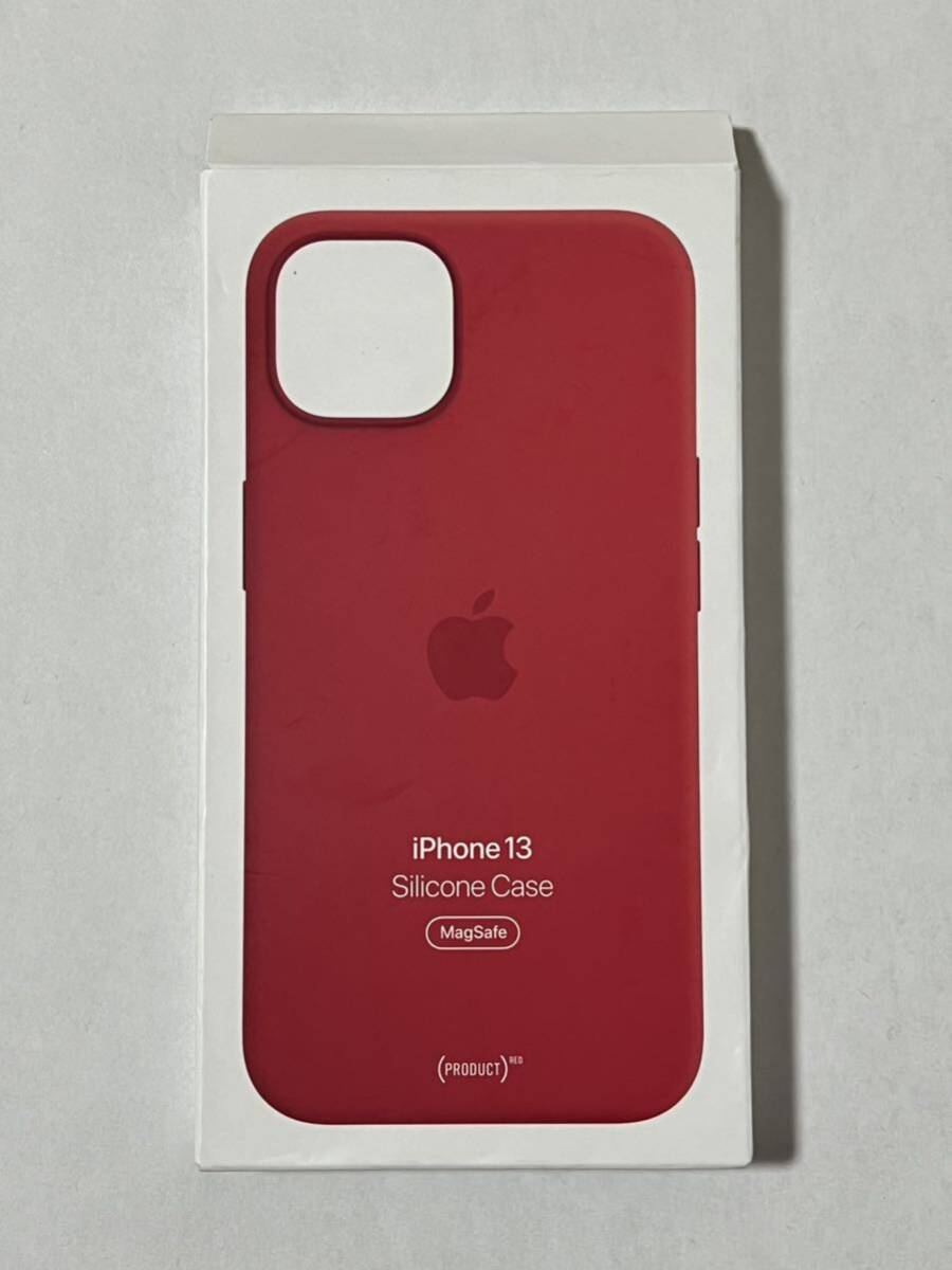 ◆新品◆Apple純正◆iPhone 13 シリコンケース（レッド）の画像1