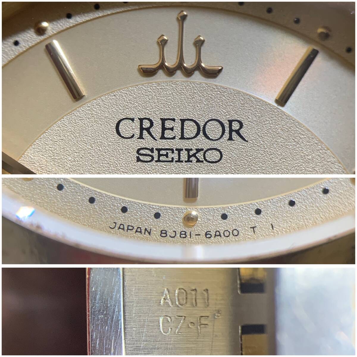 【稼働品】SEIKO CREDOR 8J81-6A20 18KT / セイコー クレドール クォーツ 18金 K18 腕時計 メンズ_画像9