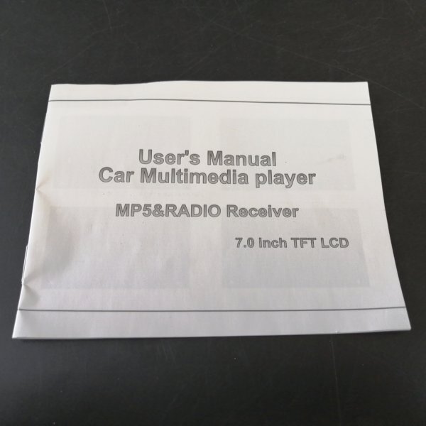 Car Multimedia player ブラック リモコン付き MP5&RADIO Receiver 7.0inch【USED品】 22 01056_画像4