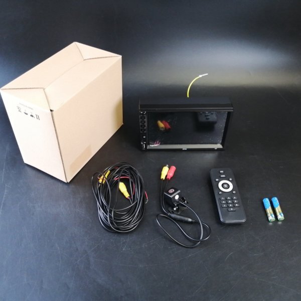 Car Multimedia player ブラック リモコン付き MP5&RADIO Receiver 7.0inch【USED品】 22 01056の画像3