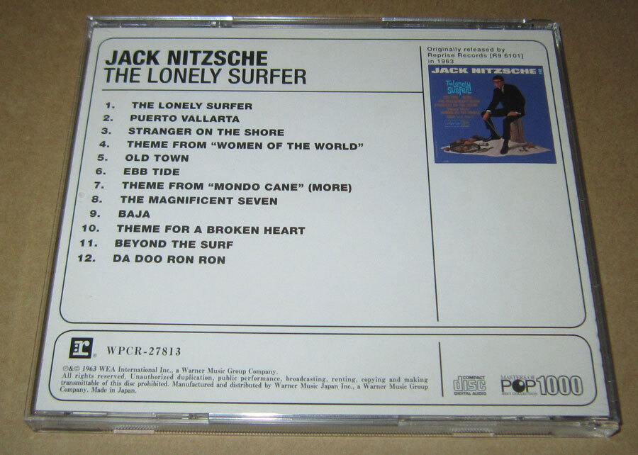 CD　ジャック・ニッチェ　ロンリー・サーファー　帯付き●JACK NITZSCHE The Lonely Surfer_画像3